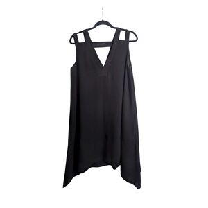 BCBG Black Asymmetrical High-Low Cocktail Dress
